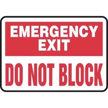 Accuform Exit Sign, Aluma-Lite, 10 in W, 7 in H MADM545XL